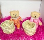 6 Inches Bear Basket Home Decoration 1Pc  Cheezstore