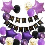 Purple Birthday Decorations for Women  Cheezstore