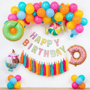 Donut Candyland Birthday Party Decorations Set  Cheezstore