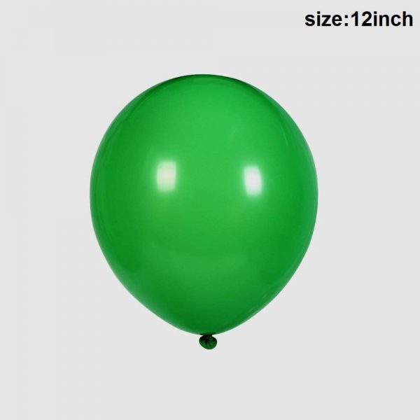 25 Pcs High Quality Green Color Large Latex Balloons – 12″ Inch  Cheezstore