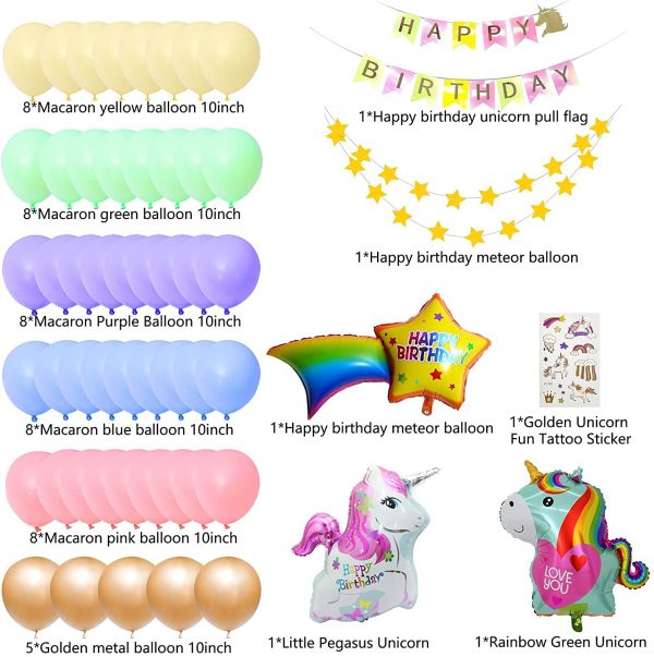 Unicorn Birthday Party Decoration For Girls  Cheezstore