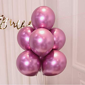 10 Pieces Metallic Balloons  Cheezstore