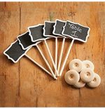 Pack Of 6 Mini Chalkboard Blackboard with Stand for Message Board Signs, Rectangle  Cheezstore