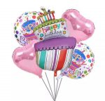 5pc Birthday Balloons  Cheezstore