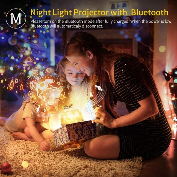 Light Projector LED Projection Lamp 360 Degree Rotation 6 Projection Films for kids  Cheezstore