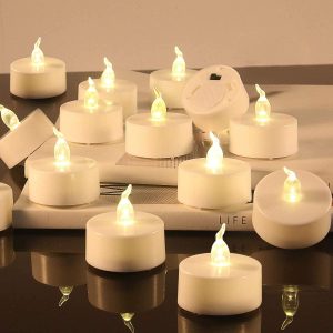 12Pcs Flameless Tealight Candles  Cheezstore