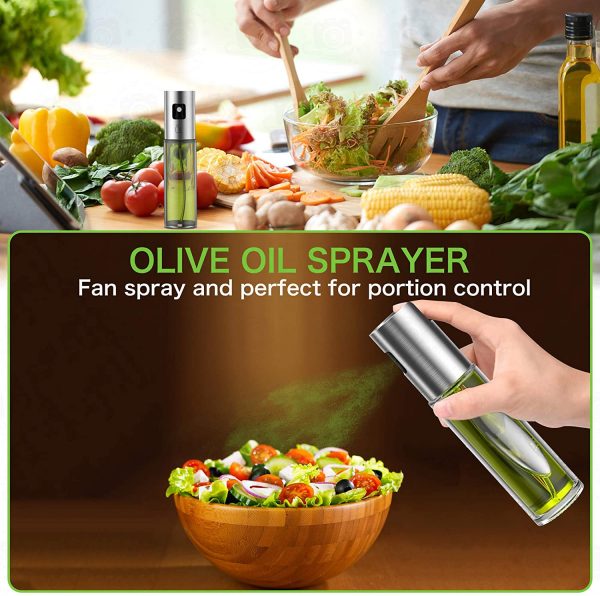 Stainless Steel Olive Oil Vinegar Sprayer Oil Spray Bottle Dispenser for Kitchen 100 ML  Cheezstore