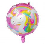 Unicorn Round Shaped Foil Balloon  Cheezstore