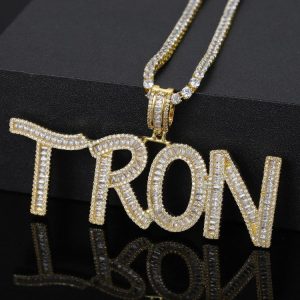 Iced Out Hip Hop Name Necklace  Cheezstore