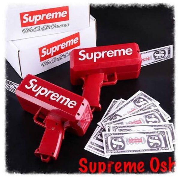 Supreme Cash Gun with 100 Dollar Notes  Cheezstore