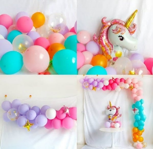 Unicorn Theme Balloons.  Cheezstore