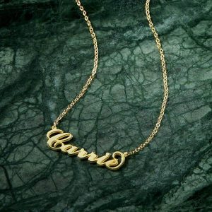 Gold Style Name Necklace  Cheezstore