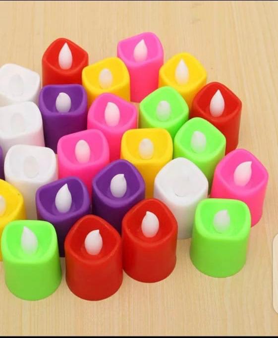 Multi Color Flameless LED Mini Tea Candle Lights – Pack of 24  Cheezstore