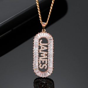Bling Capsule Name Necklace  Cheezstore