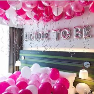 Bride To Be Balloons Package Pink Color.  Cheezstore