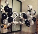 Black and Silver Balloons Deal.  Cheezstore