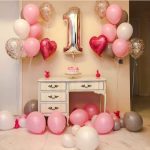 Silver and Pink 28 Balloons Deal.  Cheezstore