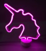 Unicorn LED Neon Light Table Lamp for Party Birthday Bedroom Bedside Table Decoration Children Kids Gifts(Pink Unicorn)  Cheezstore