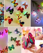 16 pcs LED Butterfly 3D Wall Sticker  Cheezstore