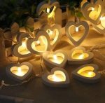 Wooden Led Heart Shape Fairylight  Cheezstore