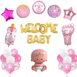 Baby Shower Welcome Decoration Set – Girl.  Cheezstore
