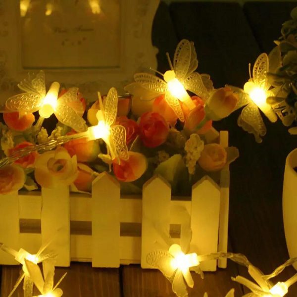Butterfly Fairy Lights Plastic Material  Cheezstore