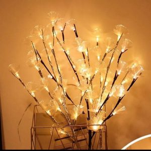Crystal Flower Branch Fairy Light Garland Home Decoration Each*  Cheezstore
