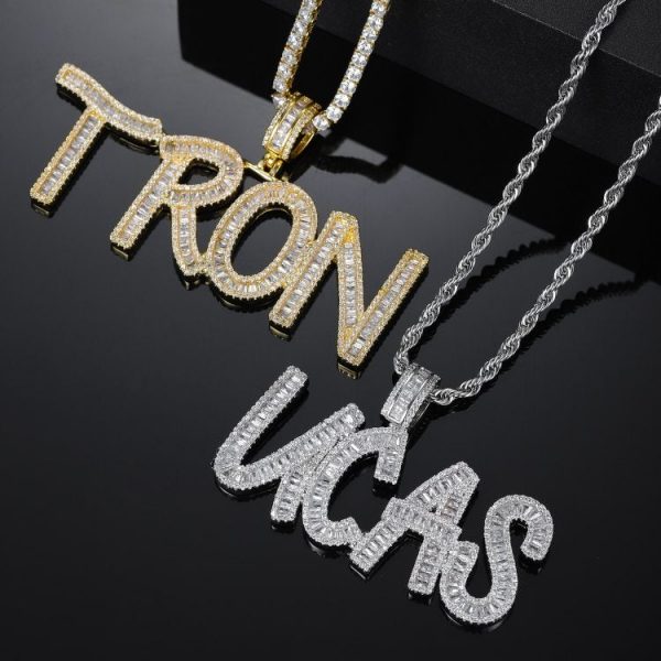 Iced Out Hip Hop Name Necklace  Cheezstore