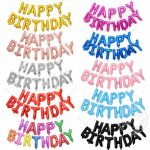 Happy Birthday Alphabets Foil Balloons Set.  Cheezstore