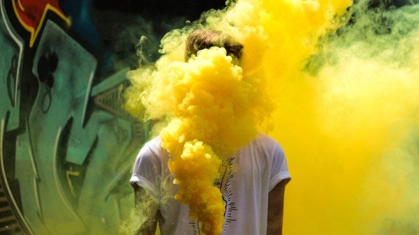 Yellow Color Smoke Bomb – Different Colors- 30 Seconds Timing  Cheezstore