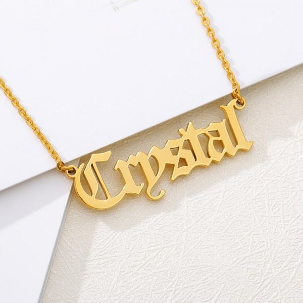 Stainless Steel Choker Custom Name Necklace For Women  Cheezstore