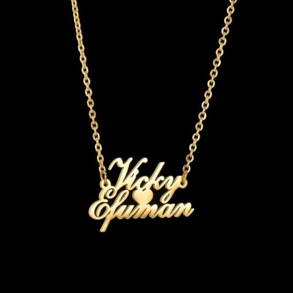 Atoztide Custom letter Necklaces Personalized Jewelry Chain Pendant name gold necklace for women stainless steel Gifts  Cheezstore