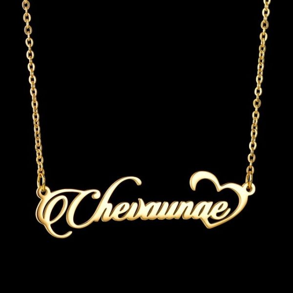 Atoztide Custom letter Necklaces Personalized Jewelry Chain Pendant name gold necklace for women stainless steel Gifts  Cheezstore
