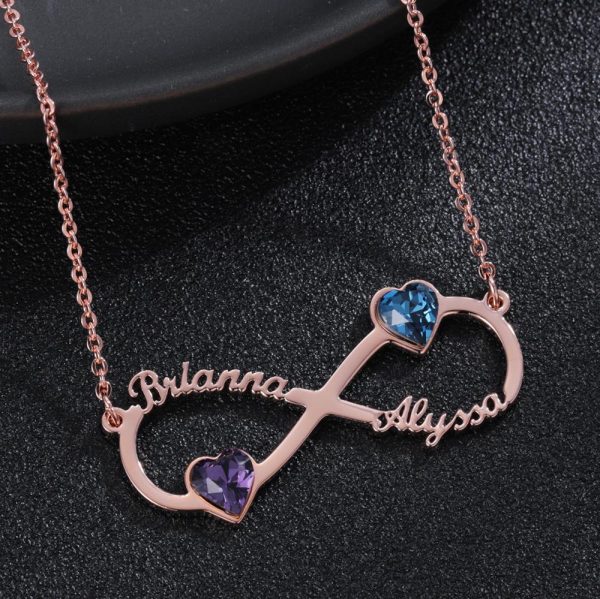 2021 New Stainless Steel Personalized Custom Couple Name Necklace  Cheezstore