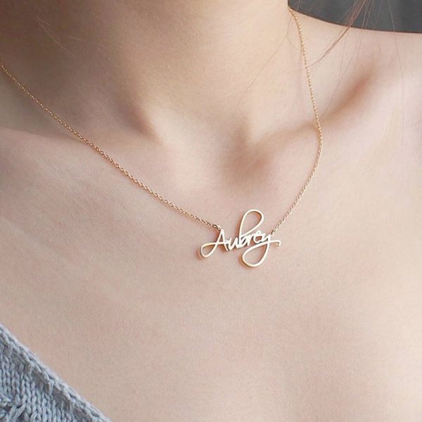 Custom Necklaces Personalized Name Necklaces Jewelry Personality Letter Choker Necklaces with Name for Women Girls Mother  Cheezstore