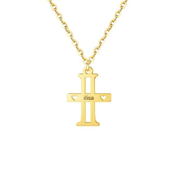 Personalized Initial Name Necklaces Customized Engrave Name Big First Letter Uppercase Choker Necklace For Women Men  Cheezstore