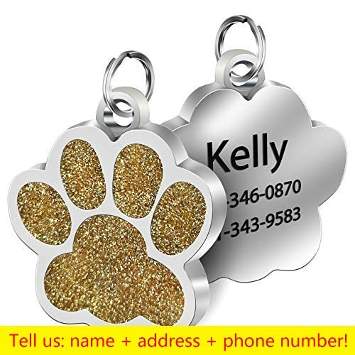 Personalized Pet ID Tags Engraved Pet Name Number Address Cat Dog Collar Pet Pendant Puppy Cat Necklace Charm Collar Accessories  Cheezstore