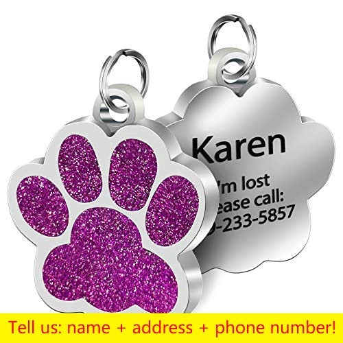 Personalized Pet ID Tags Engraved Pet Name Number Address Cat Dog Collar Pet Pendant Puppy Cat Necklace Charm Collar Accessories  Cheezstore