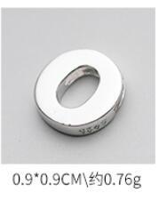 Real 925 Sterling Silver Simple 26 English Letter Pendant DIY Accessories For Women Wedding Fine S25 Jewelry DA1725  Cheezstore