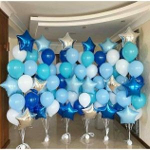 Blue and Silver Balloons Deal.  Cheezstore