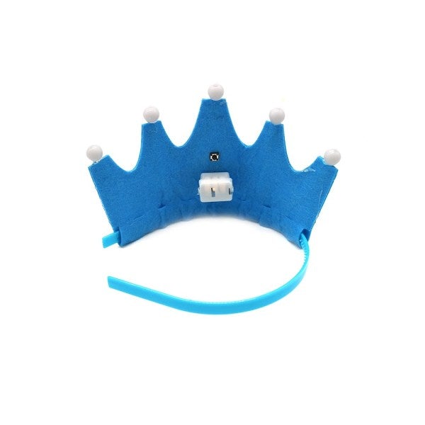 King LED Crown – Happy Birthday Fabric Crown – Blue Color  Cheezstore